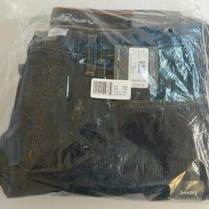 NWT Mens Eddie Bauer Flannel Lined Classic Straight Regular Blue Jeans Sz. 34X30